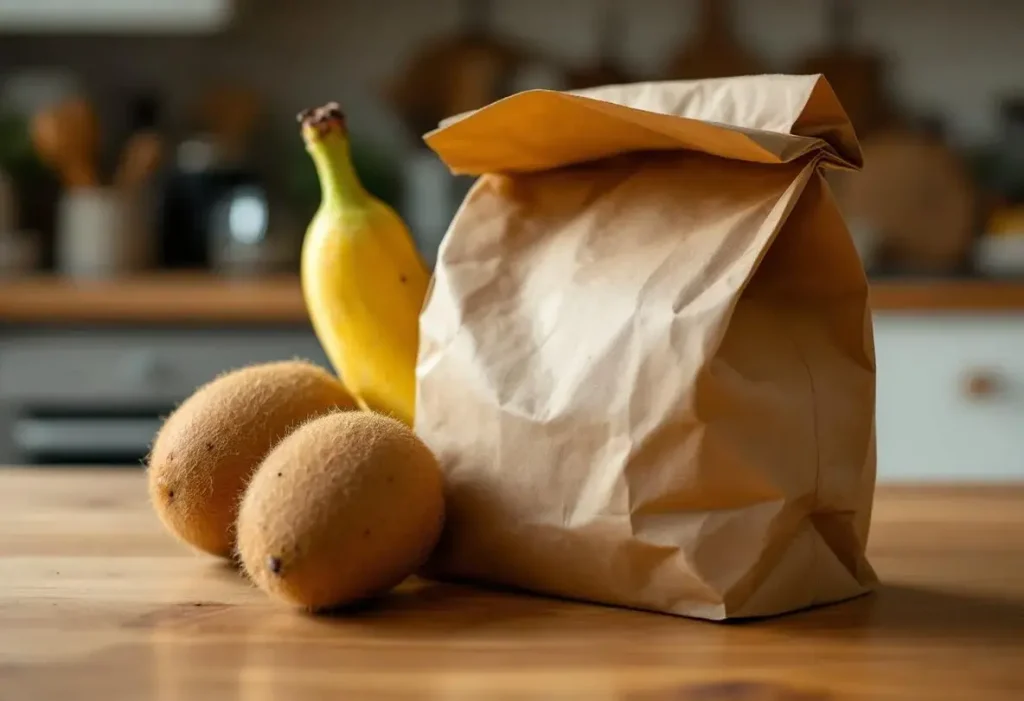 En 24 heures, votre kiwi dur devient fondant grâce à cette astuce du sac en papier