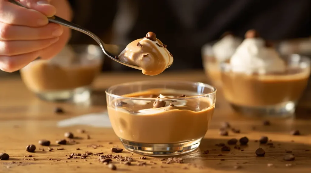 J’ai troqué les flans et mousses du commerce pour cette crème dessert au café maison : onctueuse, sans œufs et facile à réaliser !