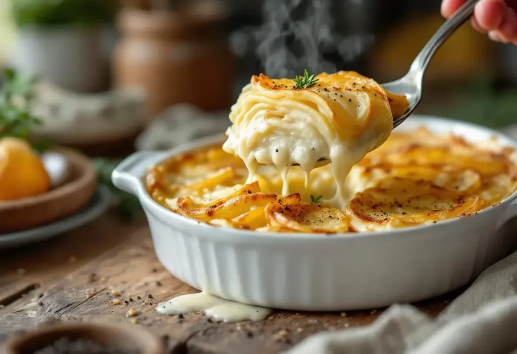 Plus personne ne met de fromage dans le gratin dauphinois : on le remplace par ça pour rendre les pommes de terre ultra-fondantes !